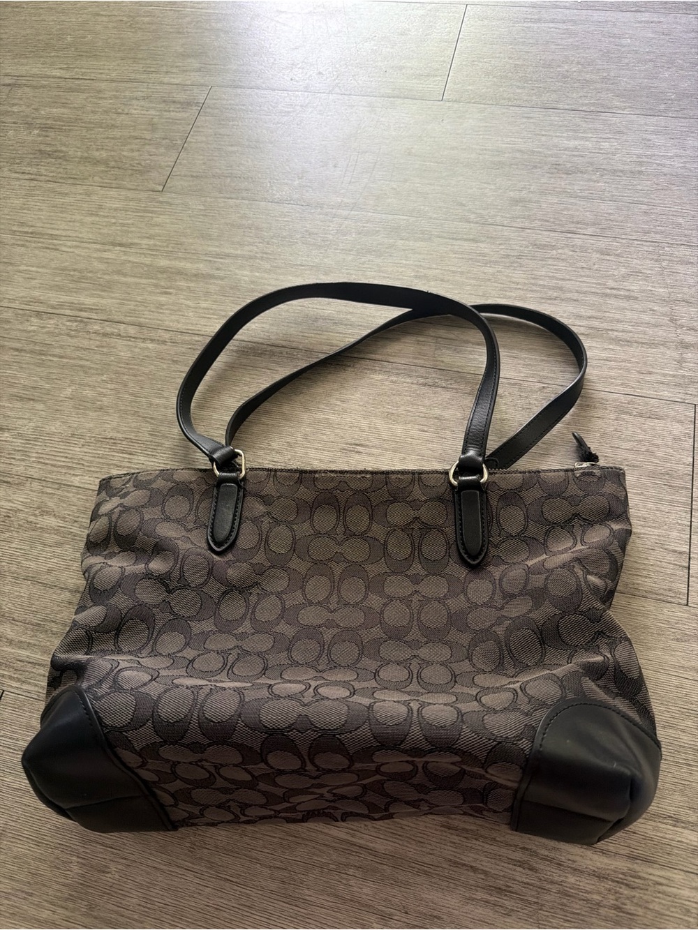 Coach Signature Canvas zip top bag - Picture 3 of 6